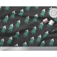 thumbnail image 1 of Soimoi Poly Georgette Fabric Snow & Tree Christmas Decor Fabric Printed Yard 52 Inch Wide, 1 of 3