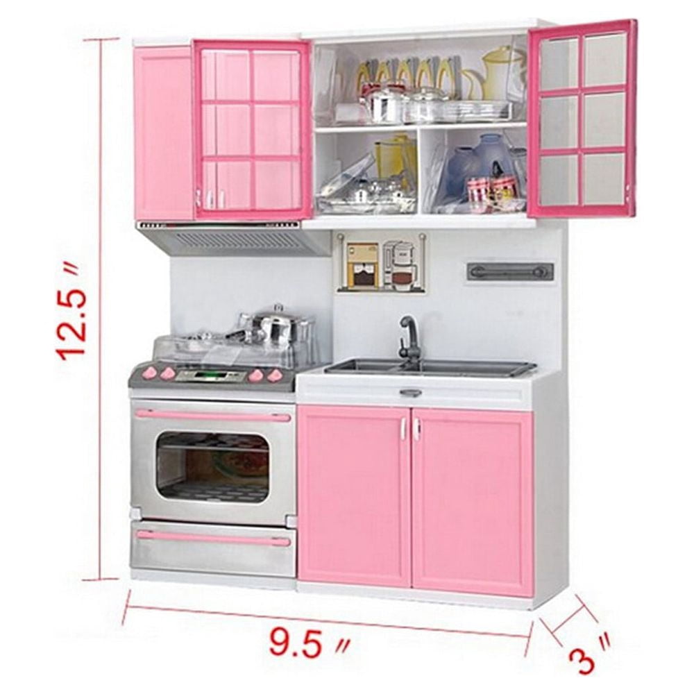 BotaniNest Stove Set Pretend Kids Cooking Toy Mini Xmas Play Kitchen Girls Cabinet Education