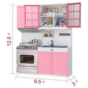 BotaniNest Stove Set Pretend Kids Cooking Toy Mini Xmas Play Kitchen Girls Cabinet Education