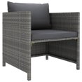 thumbnail image 5 of vidaXL 8 Piece Garden Lounge Set with Cushions Poly Rattan Grey, 5 of 5