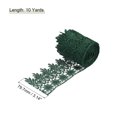 thumbnail image 2 of Uxcell 3.14 inch Wide 10 Yard Lace Ribbon Floral Pattern Dark Green Embroidered Lace Trim for Sewing Making, Gift Wrapping, 2 of 5