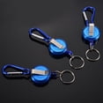 thumbnail image 2 of Fly Fishing Zinger Retractor, 3Pcs Retractable Reel Holder Wear  Durable Nylon Cord Stopper Retractable  Reel Holder Key Chain Fly Fishing Tool, 2 of 8