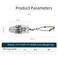 thumbnail image 2 of Lampe de Pêche à DEL pour Grands Fonds avec Pince de Suspension - Appât Nocturne Submersible Étanche pour Attirer les Poissons, Accessoire de Pêche Durable pour les Aventures de Pêche Nocturnes (Jaune), 2 of 6