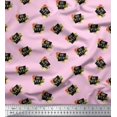 thumbnail image 1 of Soimoi Pink Rayon Fabric Floral & Be You Text Fabric Prints by Yard 56 Inch Wide, 1 of 5