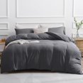 thumbnail image 1 of Duvet Cover Queen -Piece Prewashed Ultra Soft Queen Bedding Set - Features Zipper Closure and Corner Ties Includes Duvet Cover x Pillowcases No Comforter, 1 of 7