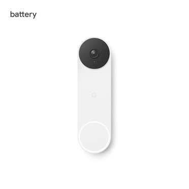 Google Nest (Battery) Wire-Free Video Doorbell - Snow