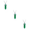 thumbnail image 4 of QualitChoice Hexagon Column Charm Exquisite Women Men Making Findings Handmade Anniversary Hanging Pendants Colorful Crystal Green 3Set, 4 of 6