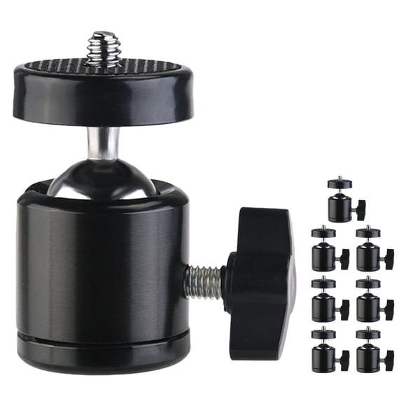 Miangastore 8pcs Camera Mount Tripod Ball Heads Photograph Attachment Camera Mount Adapter 1/4