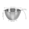 thumbnail image 2 of RENACLIPY Large Stainless Steel Mixing Bowl with V Spout and Measurement Markings for Baking, 2 of 7