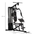 thumbnail image 4 of Soozier Home Gym Equipment Multifunctional Weight Machine W/ 100Lbs Weight Stack, 4 of 9