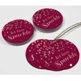 thumbnail image 4 of Inkdotpot Rose Gold Foil Paper Hang Tags Let Love Sparkle Wedding Favor Tags 50 Pieces, 4 of 6