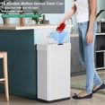 thumbnail image 3 of Pirecart 21.1 Gallon Motion Sensor Trash Can, Touchless Automatic Garbage Can with Soft Close Lid, Brushed Stainless Steel Smart Garbage Bin for Kitchen, Bathroom, Living Room, 3 of 9