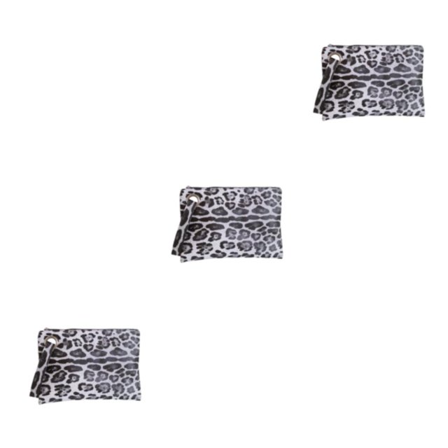 Transemion Fashionable Handbag Space-saving And Multicolored Woman Bags Durable PU Purse Designed Handbags Fashionable Bags Grey Leopard 3Set