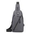 thumbnail image 1 of RXIRUCGD Sling Sac à Dos, Sac Bandoulière Polyvalent Sac d'Épaule Voyage Randonnée Sac de Jour Gris, 1 of 7