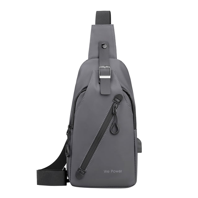 RXIRUCGD Sling Sac à Dos, Sac Bandoulière Polyvalent Sac d'Épaule Voyage Randonnée Sac de Jour Gris