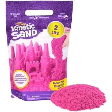 Kinetic Sand, 907 g (2 lb) de Kinetic Sand rose pour mélanger, modeler et créer, à partir de 3 ans