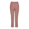 thumbnail image 3 of Timegard Womens Plus Size Pants Elastic Waisted Solid Color Lightweight Pants Lounge Trousers Pockets, 3 of 4