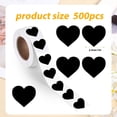 thumbnail image 4 of Chmadoxn Wall Stickers Blank Stickers Self adhesive Roll Heart shaped Stickers 500 Labels/roll Sticker Sticker, 4 of 6