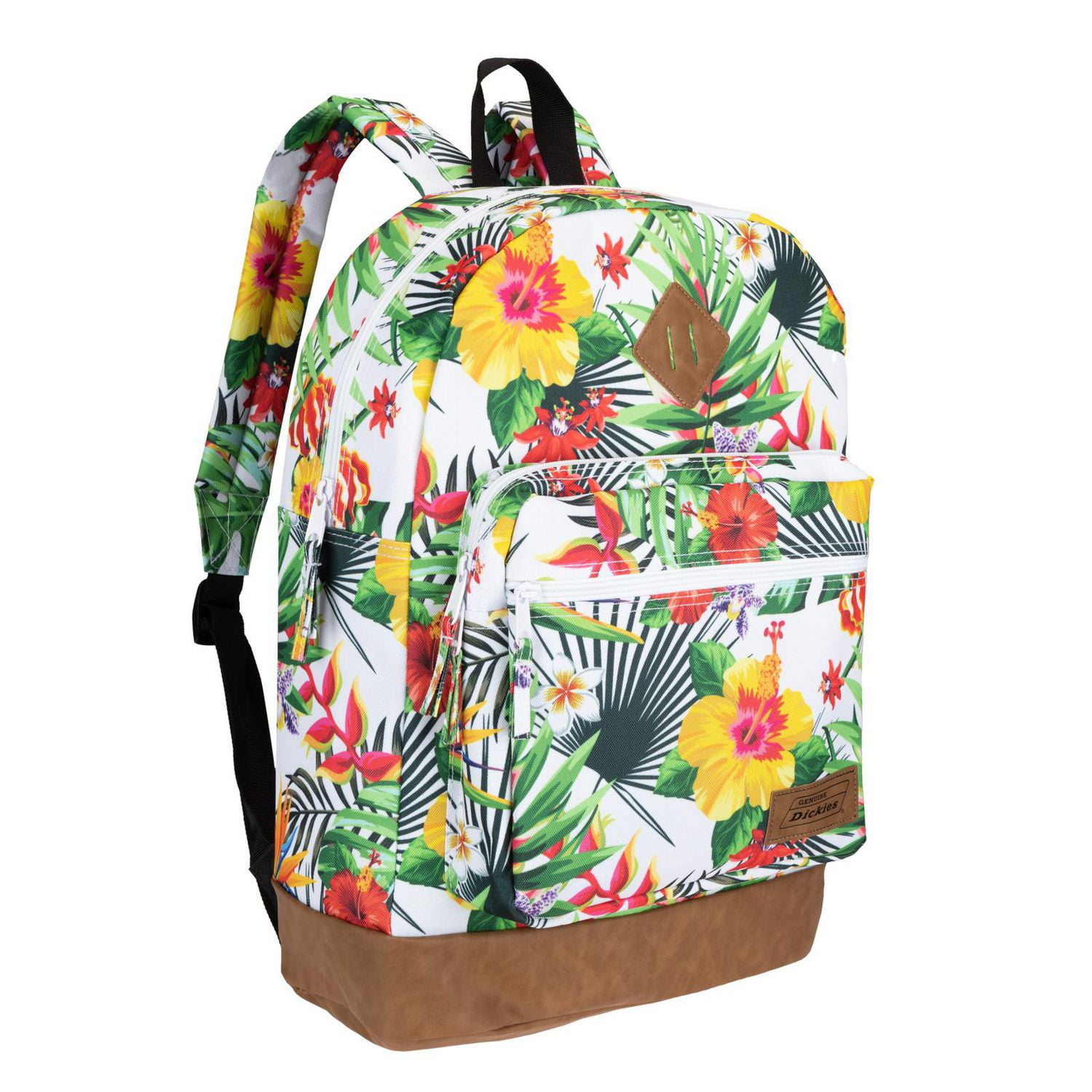 Genuine Dickies White Tropical printed Varsity Backpack