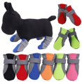 thumbnail image 2 of 4Pcs Pet Dog Shoes Non-slip Soft Sole Breathable Mesh Adjustable Straps Boots, 2 of 8