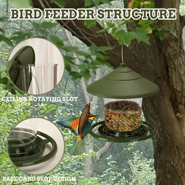 EGNMCR Bird Feeder, Hummingbird Feeders for Outdoors Bird Feeder Hanging Garden Yard Outside Decoration Bird Food Distributor bird feeder