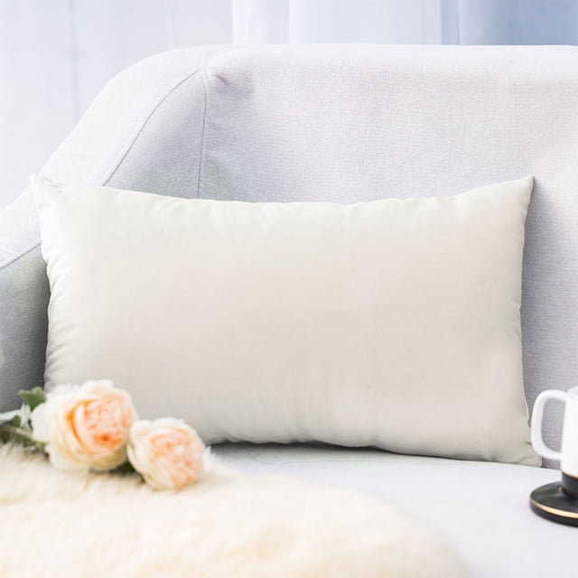 Rectangle Velvet Throw Pillow Cover, Waist Pillow Cushion, 30×50cm, Polyester Material, Envelope-Style Closure, Fresh Breathable, Washable, Comfortable Brushed Fabric, Suitable As Gift
