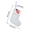 thumbnail image 3 of Fridja 8 Inch Mini Initial Christmas Stocking Monogram Embroidered Christmas Stocking White Knitted Small Christmas Stocking Decorations for Fireplace Mantle Christmas Wall, 3 of 5