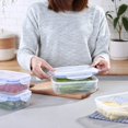 thumbnail image 2 of EASTIN 3 Pcs Contenants de Rangement pour Aliments avec Couvercle Contenant Alimentaire en Plastique pour Micro-Ondes Rectangulaire Contenants de Préparation de Repas Réutilisables Boîtes à Lunch Étanches Empilables Boîtes de Rangement pour Fruits - par, 2 of 10