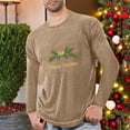 thumbnail image 2 of Pyjamas de Noël pour Hommes Pyjamas de Sport et D\'entraînement Physique pour Hommes T-Shirt Imprimé de Noël à Manches Longues et Col Rond pour Hommes, 2 of 4