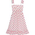 thumbnail image 2 of Girls Dress Pink Sleeveless Red Heart Valentine's Day Party 7 Years, 2 of 6