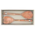 thumbnail image 4 of IH Casa Decor Natural Acacia Wood Avec Nickel 2 Pc Salad Server, 4 of 4
