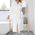 thumbnail image 2 of Ihph7 Fluffy Robe Plush Robes for Women Long Robes for Women Fleece Robe Long Sleeve Robes for Women Full Length Robe Shower Robe for Women Winter Robes for Women White XL, 2 of 4