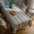thumbnail image 1 of Nappe à Rayures Colorées Boho en Coton et Lin, Imperméable, Couvre-Table, Décoration de Table pour Salle à Manger, Restaurant, Fête, 1 of 5
