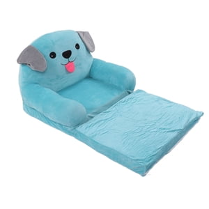 Plush Canapé pliable pour enfants, Fauteuil de dossier 2 Dans 1 Foldable enfants Canapé mignon Cartoon Lazy Canapé enfants Flip ouvert Canapé lit pour le salon chambre sans liner remplissage