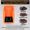 thumbnail image 3 of NATEFEMIN Portable Battery Adapter USB Phone Charger for Black&Decker 20 Volt Lithium-Ion Battery, 3 of 7