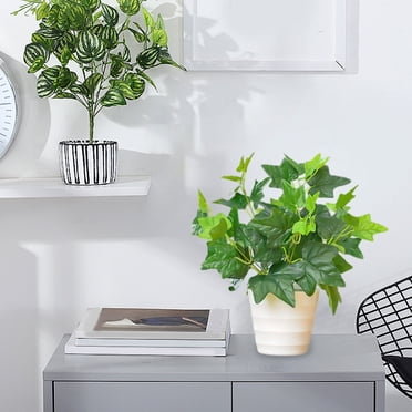 Nilvkv Plantes Artificielles Vertes en Pot, Fausses Plantes d'Extérieur pour la Décoration de la Maison et du Hall d'Hôtel