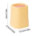 thumbnail image 3 of COM1950s Desktop Trash Can with Lid,Small Office Waste Bin for Desk and Bedroom,Portable Compact Size 7.1X4.9X4.9 Inches,Durable Plastic Easy Open Design, 3 of 9