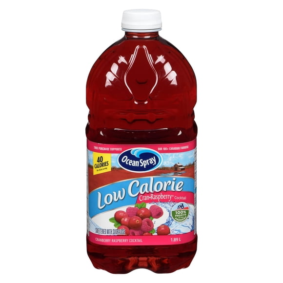 Ocean Spray Faible en Calories Cran-Raspberry® Cocktail 1.89L