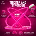 thumbnail image 2 of Honor Athletics 2.0 Beaded Jump Rope - Adjustable with Unbreakable Handles & Shatterproof Beads for Enhanced Fitness Training (PinkVibe Neon Beads), 2 of 5