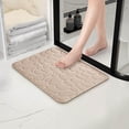 thumbnail image 5 of Yhmxh Bathroom Rugs 1pc Memory Foam Bath Rug Embossed Bathroom Mat Water Absorbent And Washable Bath Rugs, Non-Slip, Thick, Soft And Comfortable Carpet For Show Living Room Rug Bath Mat, 5 of 5