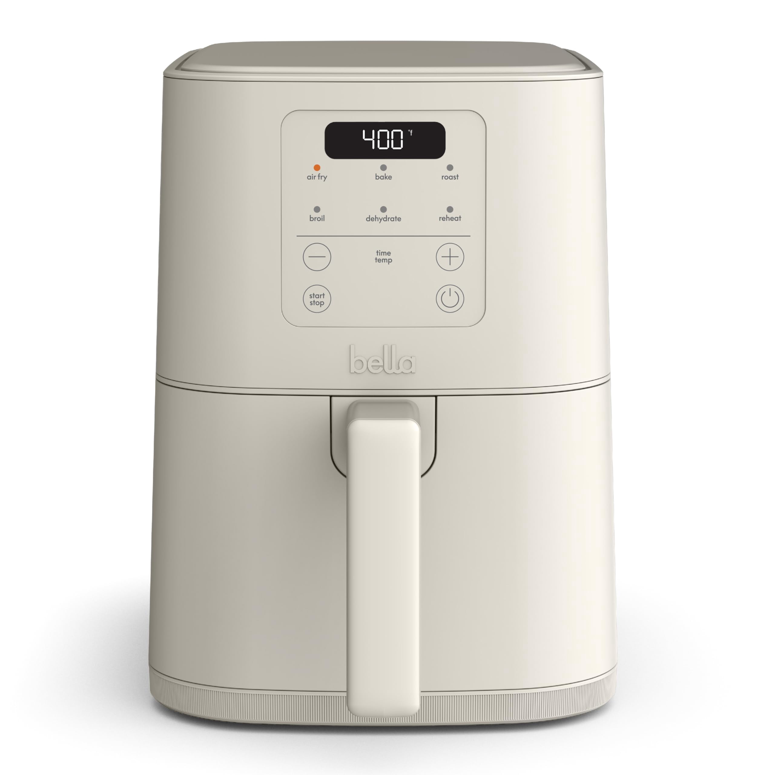 Air Fryer BELLA 4Qt Slim EverGood Ceramic Nonstick Oatmilk