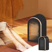 Cagogo under $5 Ceramic Space Heater, 1200W Ceramic Space Heater, Portable Indoor Heater with Thermostat, Fast Heating Room Heater, Overheat Protection Heater, Bedroom Office Heating Solution