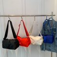 thumbnail image 3 of Shoulder Bag Adjustable Shoulder Strap Large Capacity Smooth Zipper Solid Color with Side Pocket Storage Oxford Cloth Women Crossbody Pouch Handbag for Daily Life, 3 of 10