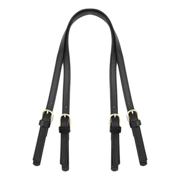 Fashion Leather Shoulder Bag Strap, Removable Buckle ,1.5cm Wide Bag Handles Replacement DIY Crossbody ,Satchels ,Purse Bag Accessories - Black, 65cm