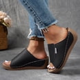 thumbnail image 4 of Wedge Orthopedic Slide Sandals For Women 2025 Comfortable Leather Arch Support Platform Slip On Walking Shoes, 4 of 7