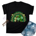 thumbnail image 4 of TopLLC St. Patrick's Day Patricks Day Chemises pour Femmes Hauts de Sarrau St Patricks Day Mode pour Dames St. Imprimé Léopard Manches Courtes Col Rond Chemise Femme Décontractée Ample, 4 of 4