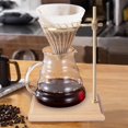 thumbnail image 3 of Coffee Dripper Stand Tool Standing Pour Over Coffee Maker Stand for Espresso Bar Beech, 3 of 7