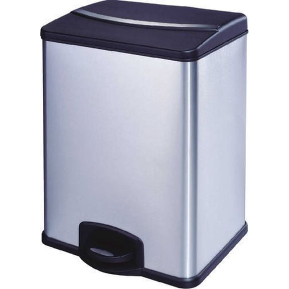 Bac de recyclage Hometrends en acier inoxydable