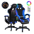 thumbnail image 1 of Gaming Chair with Bluetooth-compatible Speakers and RGB LED Lights, Ergonomic Massage Computer Chair with Height Adjustable, Video Game Chair High Back with Lumbar Support, 1 of 7