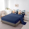 thumbnail image 3 of Tower Bridge Bed in a Bag Queen Comforter Set 7 Piece,Uk London City Building Bedding Sets Drawbridge Sheet Set with Comforter,English Symbol Sunset Bed Set, 3 of 6